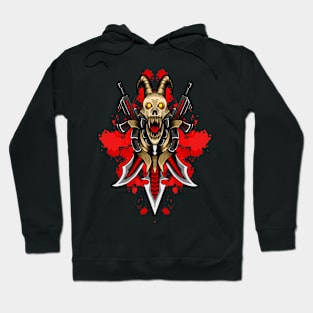 Dark skull and gun Hoodie